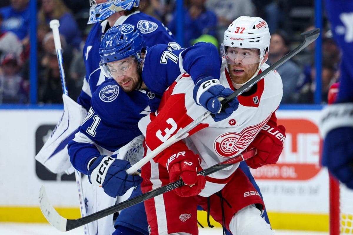 Will the Detroit Red Wings win the NHL game against the Tampa Bay Lightning on April 13, 2026?