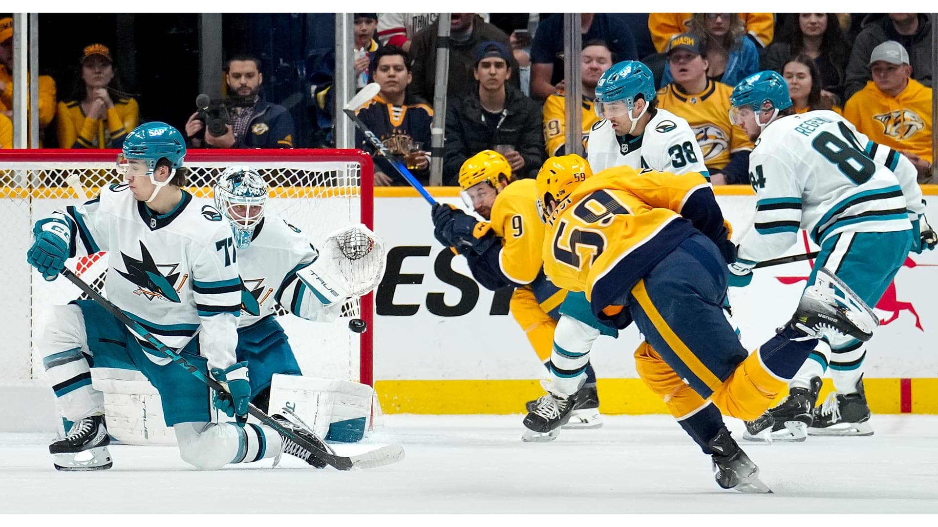Will the San Jose Sharks win the NHL game against the Nashville Predators on April 13, 2026?